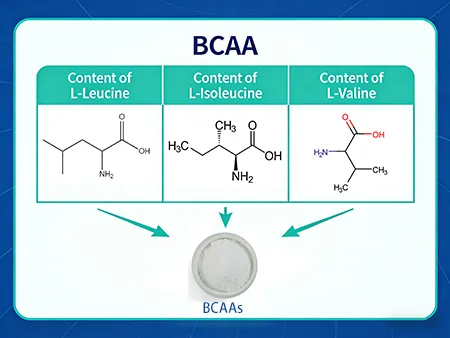 Análisis de las especificaciones de relación común de los aminoácidos de cadena ramificada (BCAA)