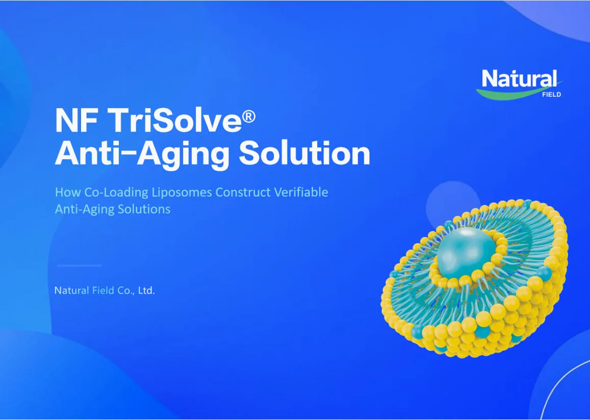 Desde el suministro de materias primas hasta el empoderamiento tecnológico, la solución antienvejecimiento Natural Field NF TriSolve® lidera la transformación de la industria.